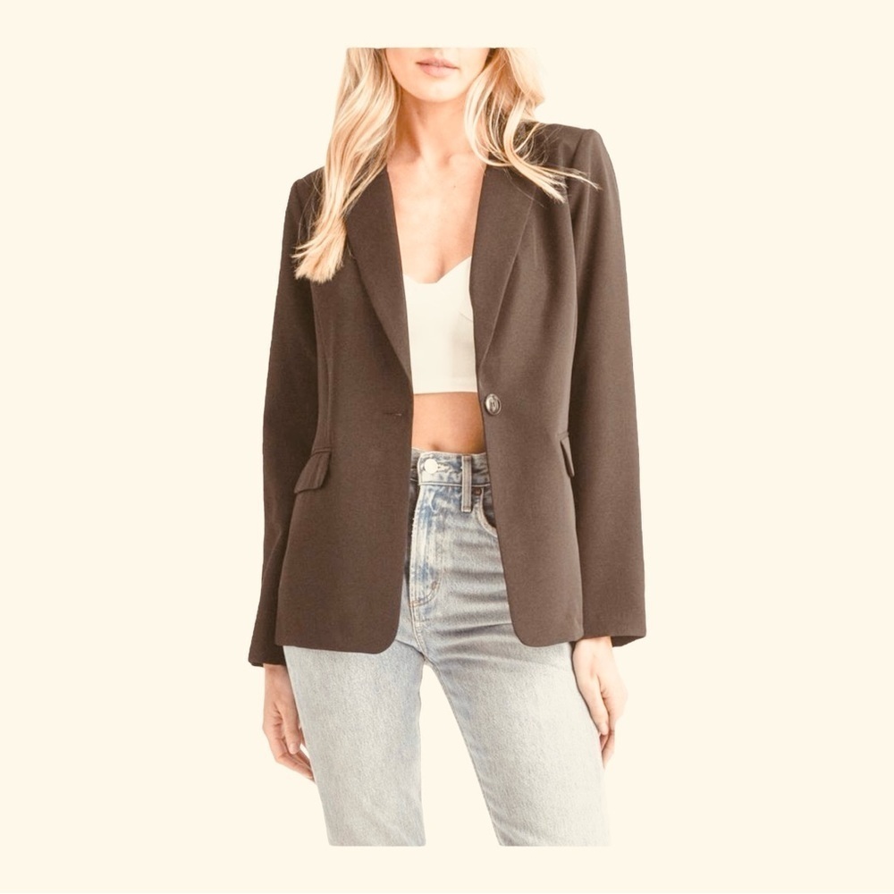 Lush Single Button Blazer NWOT